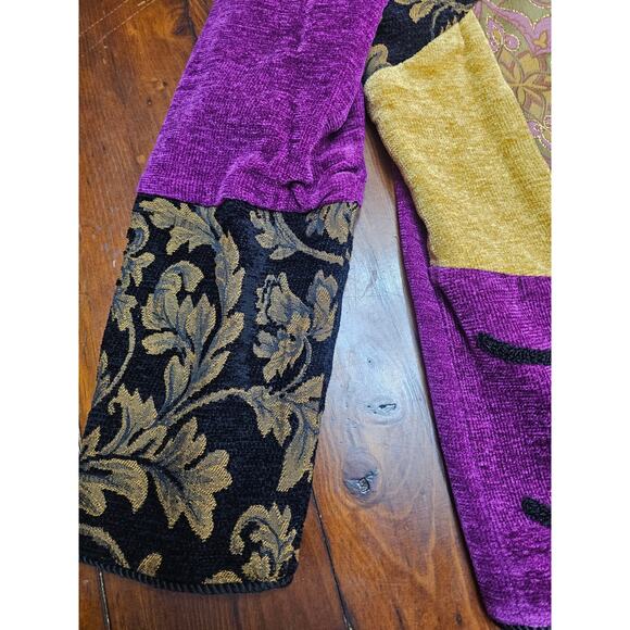 VINTAGE INDIGO MOON JACKET PURPLE PAISLEY PATCHWORK COLOR - Picture 6 of 12
